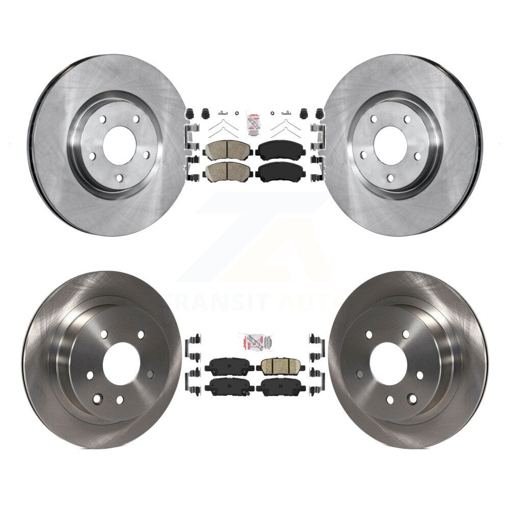 Kit de plaquettes en céramique et de rotor de frein à disque avant et arrière, pour Nissan Juke Nismo R 2014 – 2017