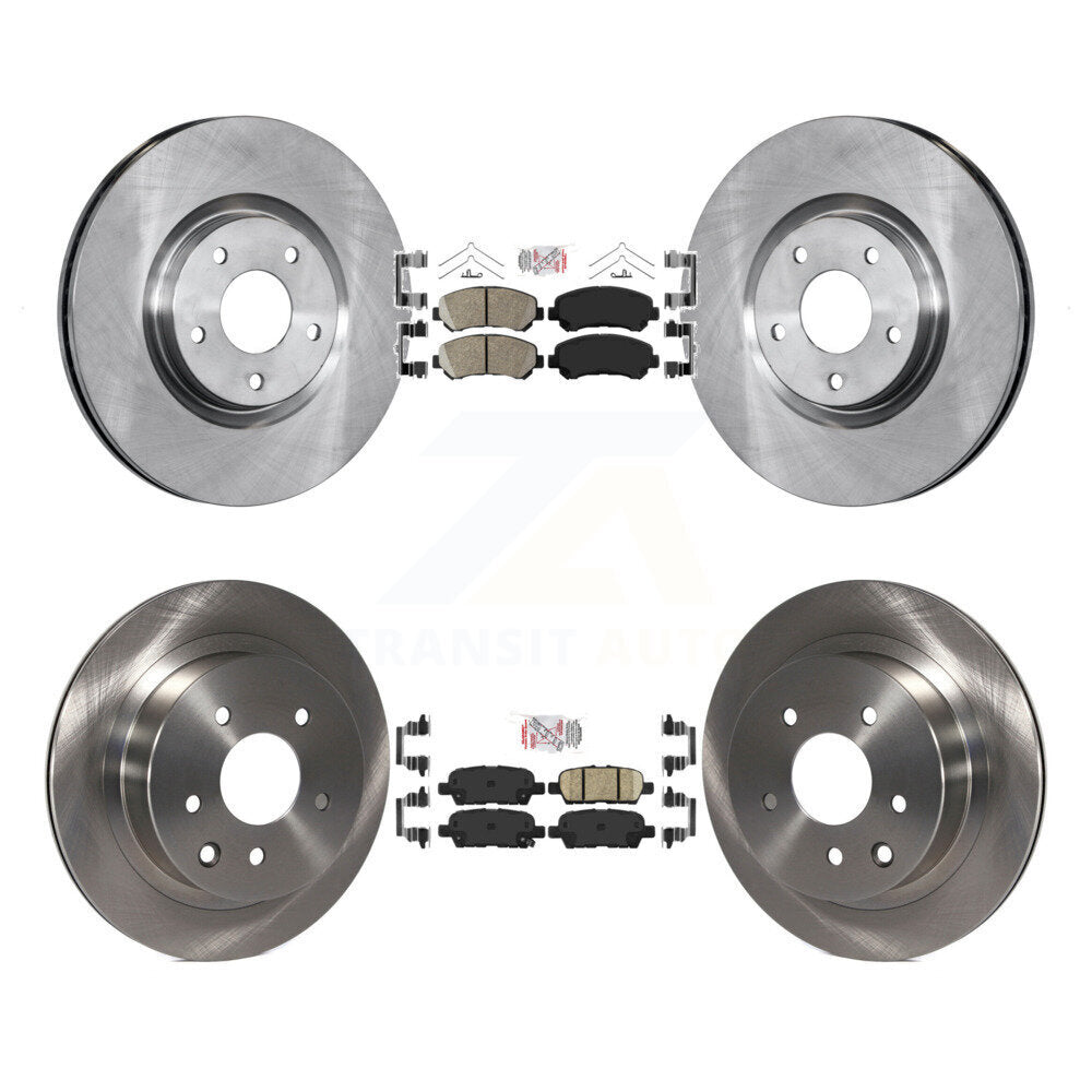 Kit de plaquettes en céramique et de rotor de frein à disque avant et arrière, pour Nissan Juke Nismo R 2014 – 2017