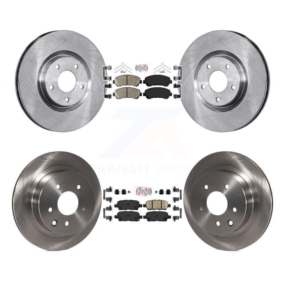 Kit de plaquettes en céramique et de rotor de frein à disque avant et arrière, pour Nissan Juke Nismo R 2014 – 2017
