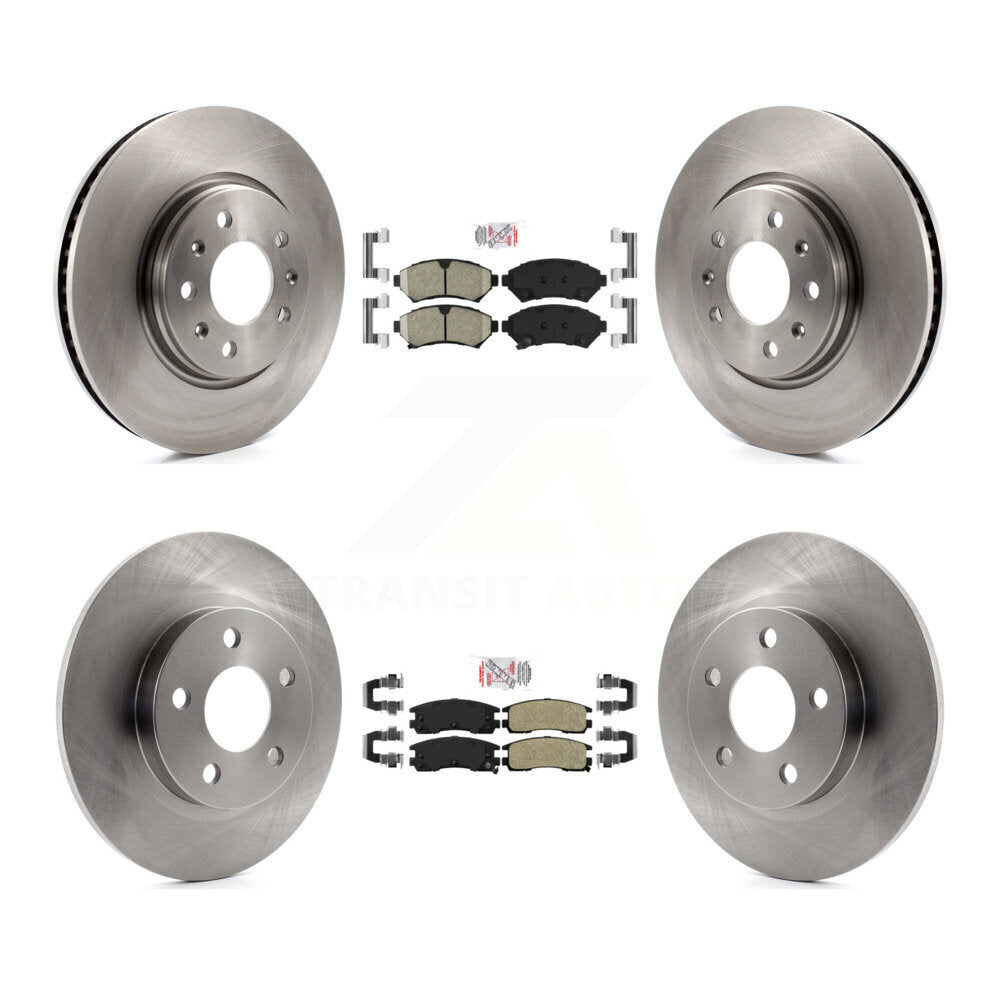 Kit de plaquettes semi-métalliques avant et arrière en céramique, Rotor de frein à disque pour Cadillac Sevill