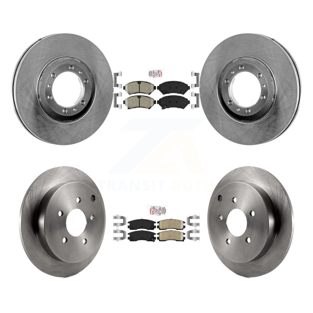 Kit de plaquettes en céramique et de rotors de frein à disque avant et arrière, pour Pontiac Montana K8A-10658