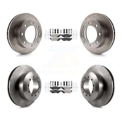 Kit de plaquettes semi-métalliques avant et arrière et Rotor de frein, pour Ford F-450 Super Duty F-55