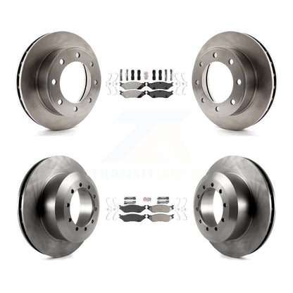 Kit de plaquettes semi-métalliques avant et arrière et Rotor de frein, pour Ford F-450 Super Duty F-55