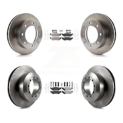 Kit de plaquettes semi-métalliques avant et arrière et Rotor de frein, pour Ford F-450 Super Duty F-55
