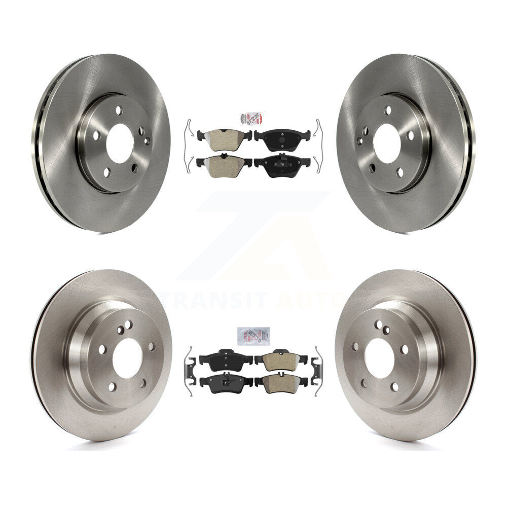 Kit de plaquettes semi-métalliques avant et arrière et disques de frein pour Mercedes-Benz E320 AW 04-05