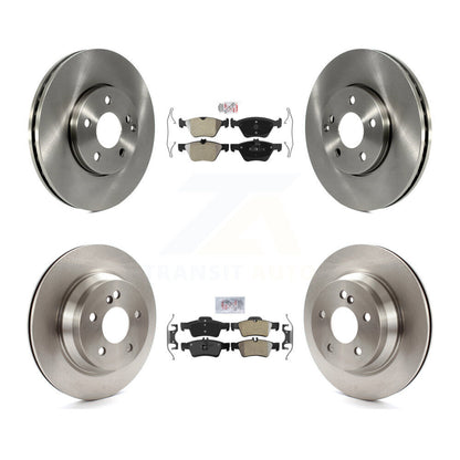 Kit de plaquettes semi-métalliques avant et arrière et disques de frein pour Mercedes-Benz E320 AW 04-05