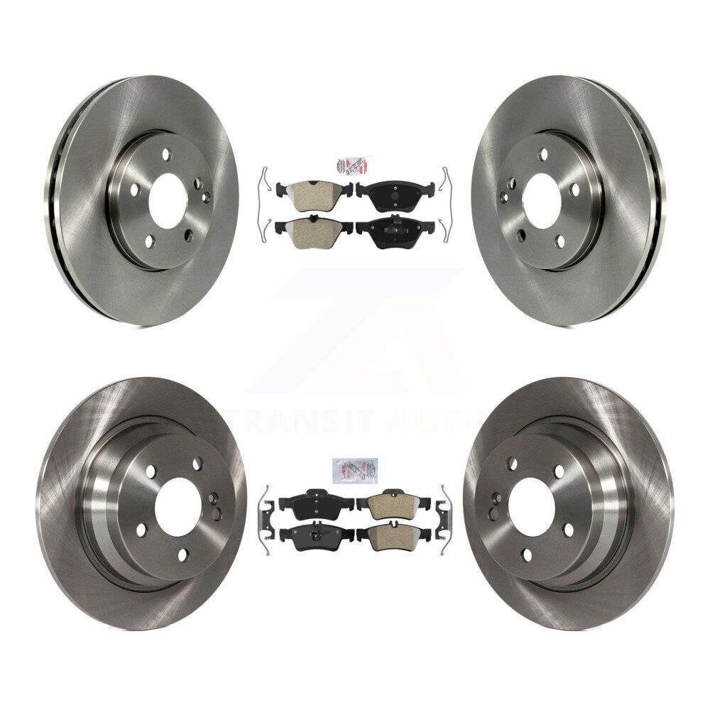 Kit de rotors de frein à disque et plaquettes semi-métalliques avant et arrière, pour Mercedes-Benz E320 E30