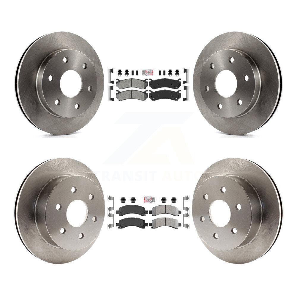 Kit de rotors de frein à disque à plaquettes semi-métalliques avant et arrière, pour GMC Savana 2500 Chevrole
