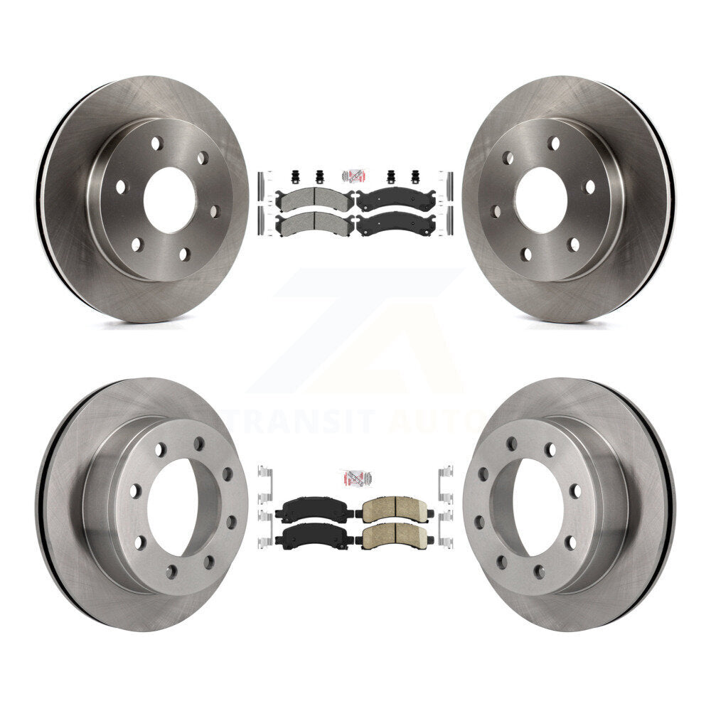Kit de rotors de frein à disque et plaquettes en céramique semi-métalliques avant et arrière pour GMC Savana 250