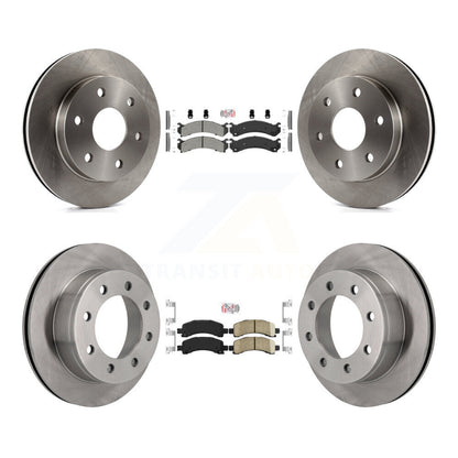 Kit de rotors de frein à disque et plaquettes en céramique semi-métalliques avant et arrière pour GMC Savana 250