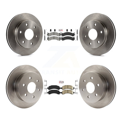 Kit de rotors de frein à plaquettes en céramique, semi-métalliques, avant et arrière, pour Chevrolet Express 250