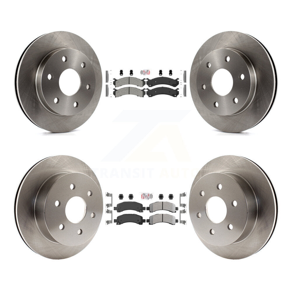 Kit de rotor de frein à plaquettes semi-métalliques avant et arrière pour Chevrolet Express 2006 GM 2500