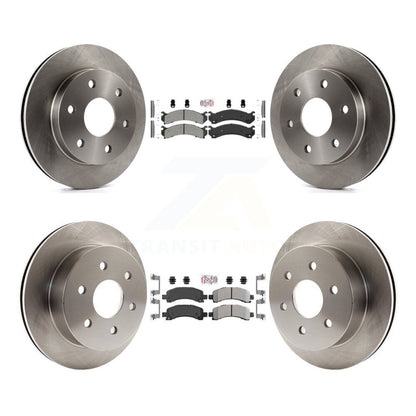 Kit de rotor de frein à plaquettes semi-métalliques avant et arrière pour Chevrolet Express 2006 GM 2500