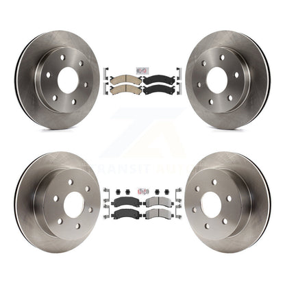 Kit de rotors de frein à plaquettes semi-métalliques avant et arrière en céramique, pour Chevrolet Express 250