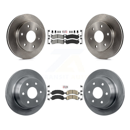 Kit de plaquettes en céramique et de rotors de frein à disque avant semi-métalliques et arrière pour K8A-106617