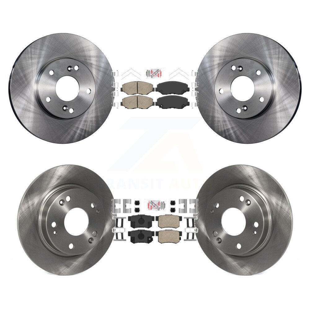 Kit de plaquettes en céramique et de rotors de frein à disque avant et arrière, pour Acura ILX 2.0L 2014 – 2015