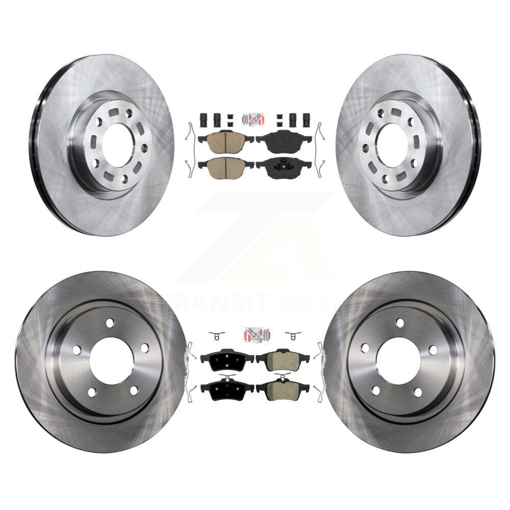 Kit de rotors de frein à disque et plaquettes semi-métalliques avant et arrière en céramique pour Mazda 3 Spor
