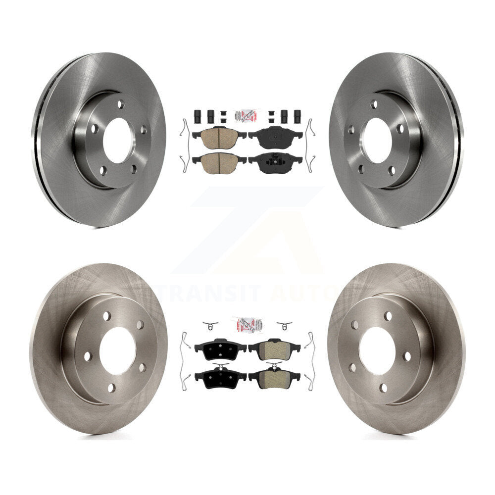 Kit de rotors de frein à disque et plaquettes semi-métalliques avant et arrière en céramique pour Mazda 3 Spor