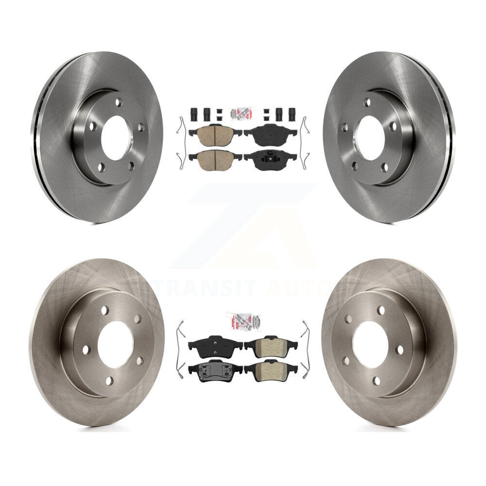 Kit de rotors de frein à plaquettes semi-métalliques avant et arrière en céramique pour Mazda 3 2004 2005 2.0