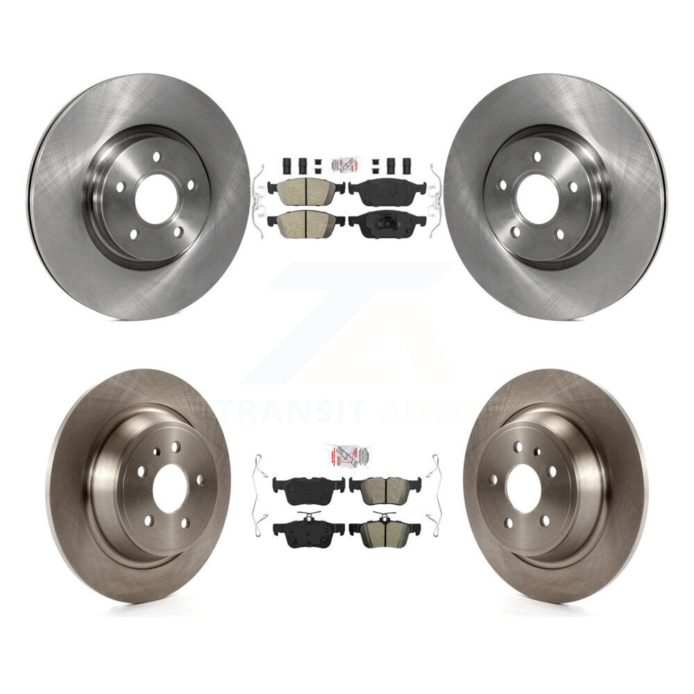 Kit de Rotor de frein à plaquettes semi-métalliques avant et arrière en céramique, pour Ford Escape Lincoln MK
