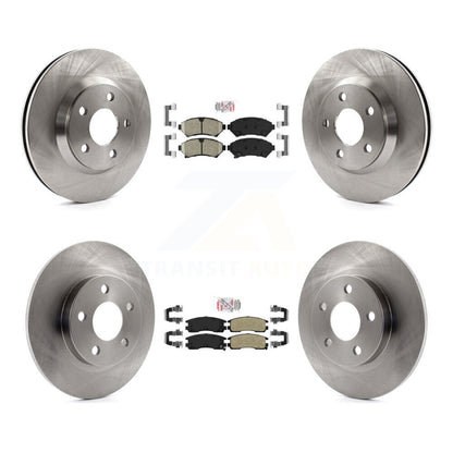 Kit de rotors de frein à plaquettes semi-métalliques avant et arrière en céramique, pour Cadillac DeVille Buic