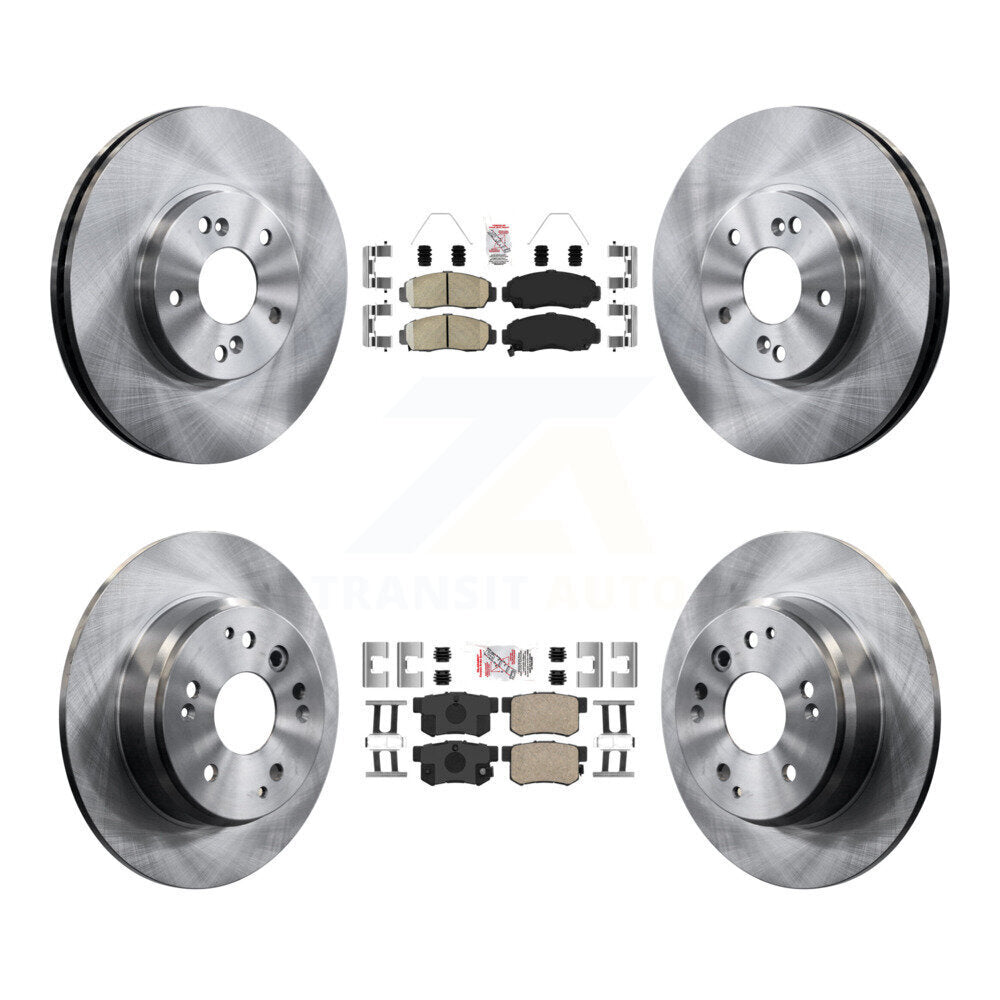 Kit de plaquettes en céramique et de rotors de frein à disque avant et arrière, pour Acura TL K8A-106661