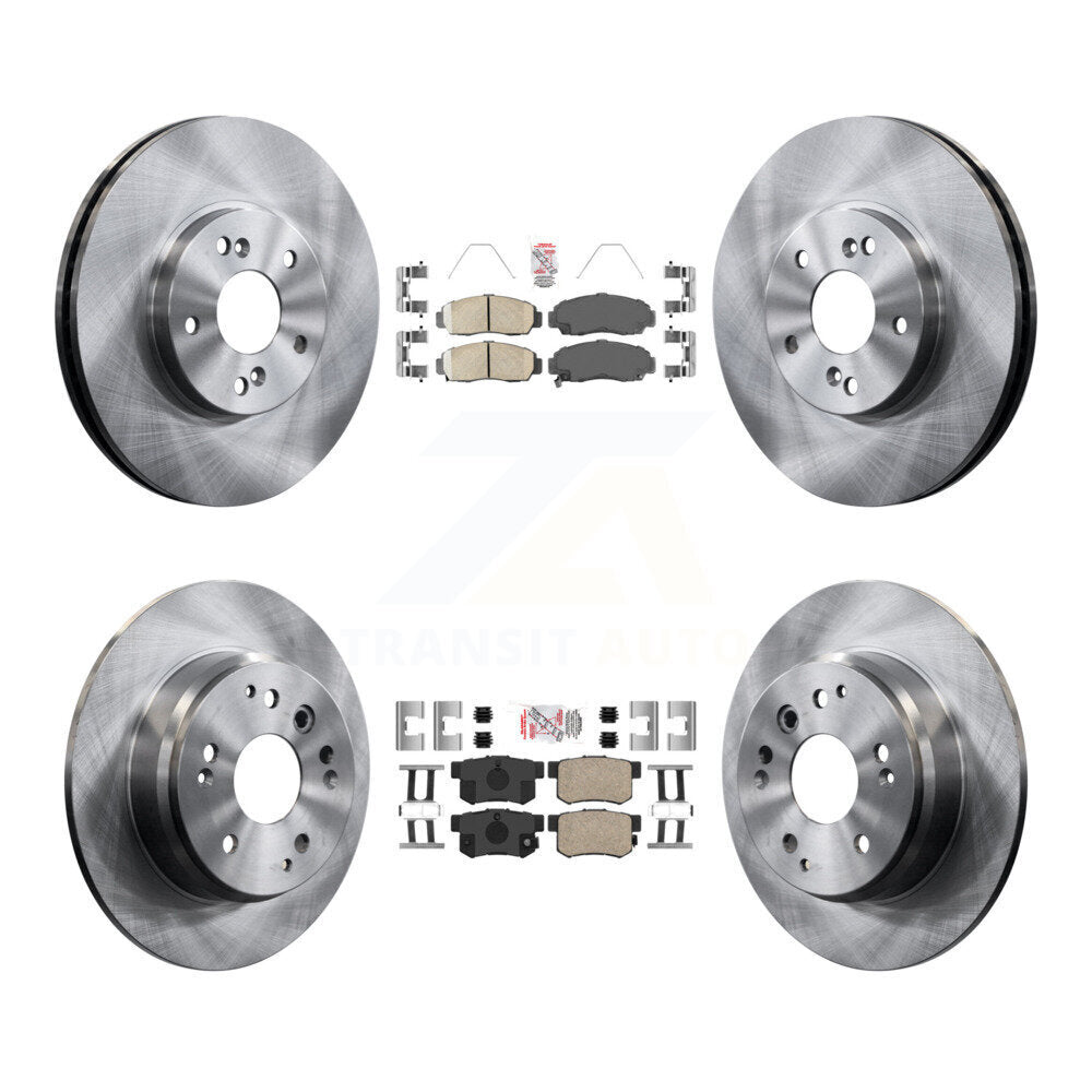 Kit de plaquettes en céramique et de rotors de frein à disque avant et arrière, pour Acura TL K8A-106662