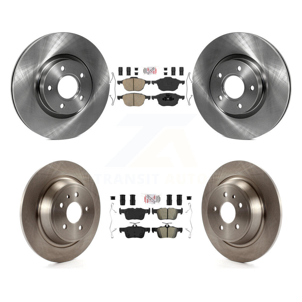 Kit de plaquettes semi-métalliques avant et arrière en céramique et disques de frein pour Ford Escape