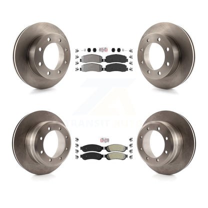 Kit de rotors de frein à plaquettes semi-métalliques avant et arrière, pour Ford F-350 Super Duty 4W 2012