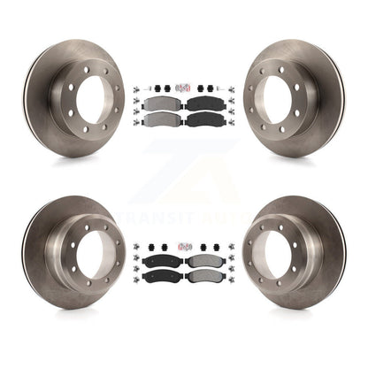 Kit de rotors de frein à plaquettes semi-métalliques avant et arrière, pour Ford F-350 Super Duty 4W 2012