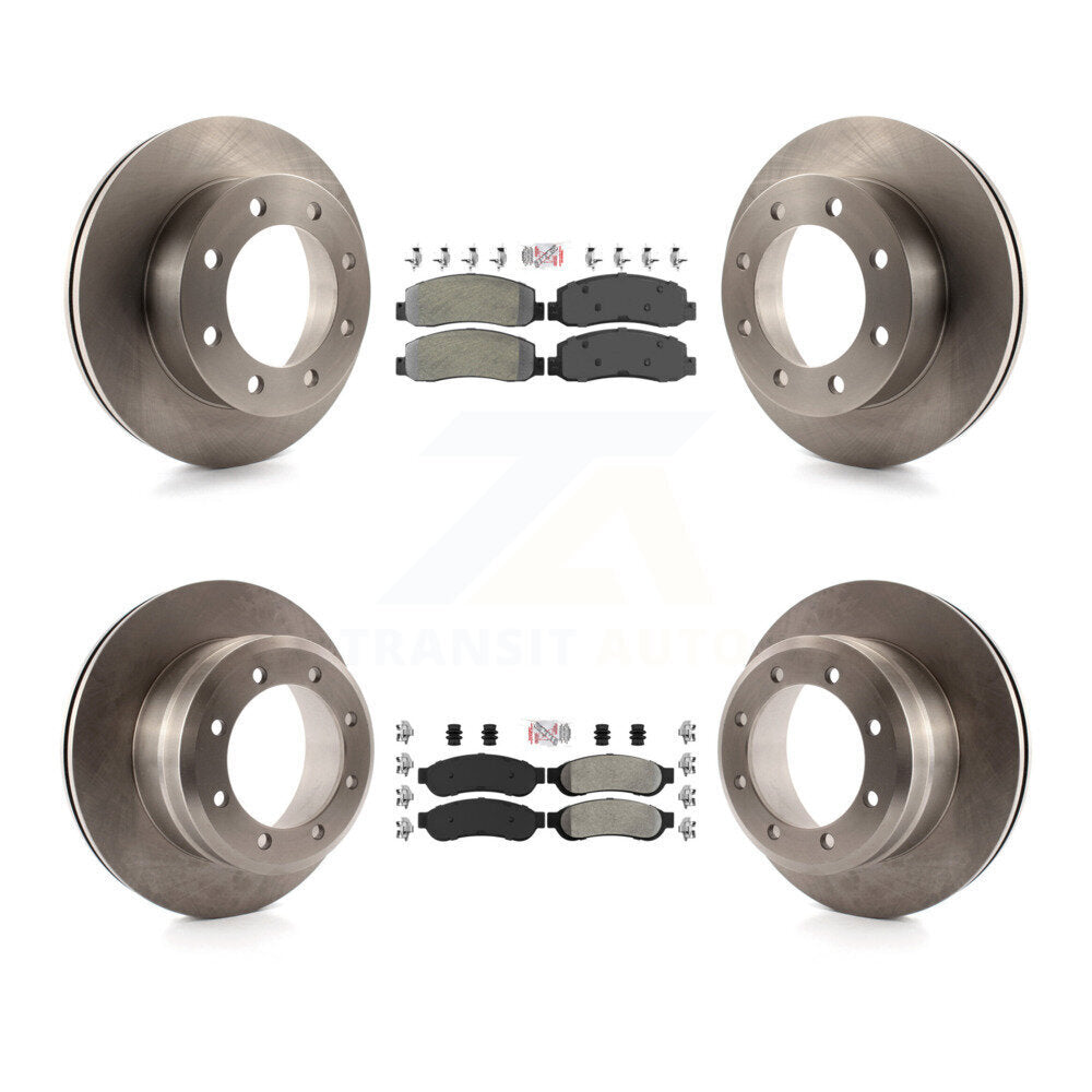 Kit de Rotor de frein à plaquettes semi-métalliques avant et arrière, pour Ford F-350 Super Duty 4W 05-07