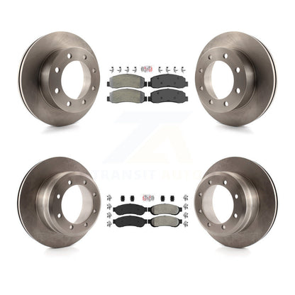 Kit de Rotor de frein à plaquettes semi-métalliques avant et arrière, pour Ford F-350 Super Duty 4W 05-07