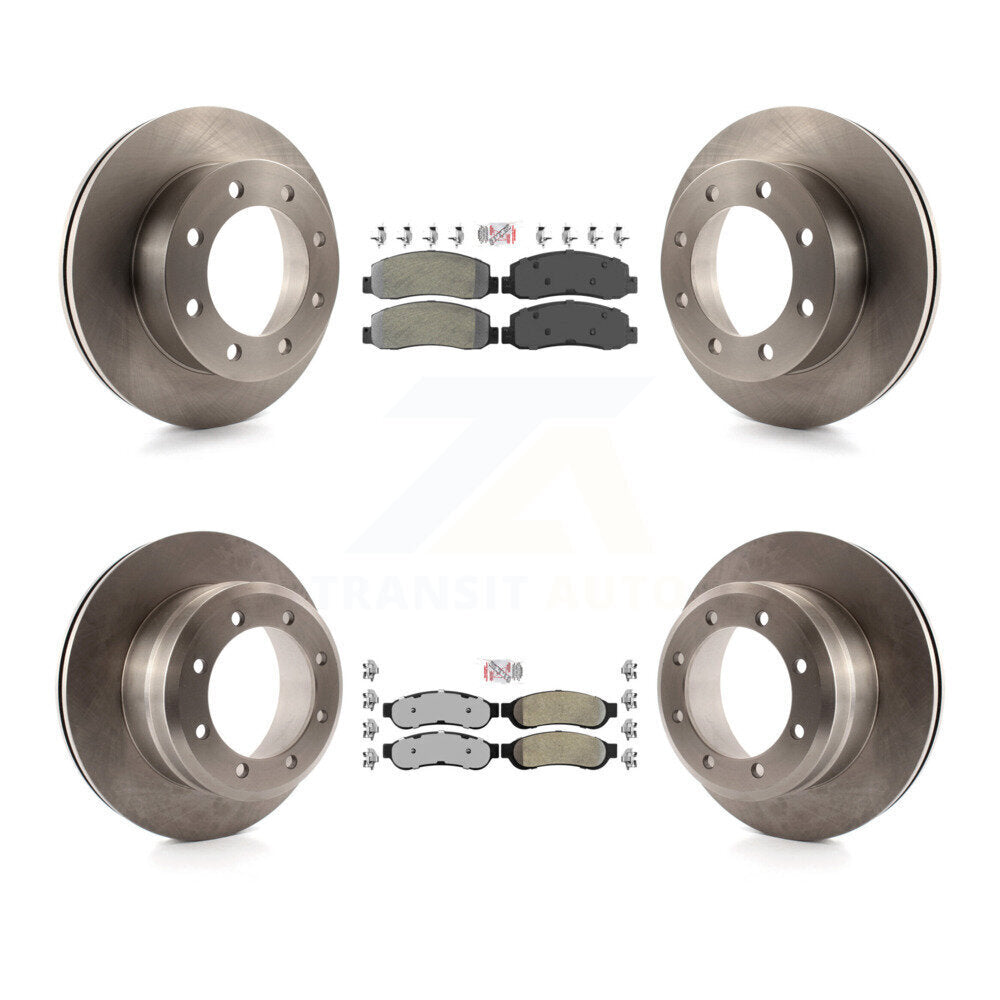 Kit de Rotor de frein à plaquettes semi-métalliques avant et arrière, pour Ford F-350 Super Duty 4W 05-07