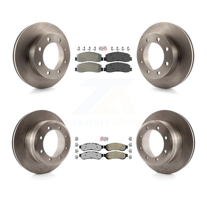 Kit de Rotor de frein à plaquettes semi-métalliques avant et arrière, pour Ford F-350 Super Duty 4W 05-07