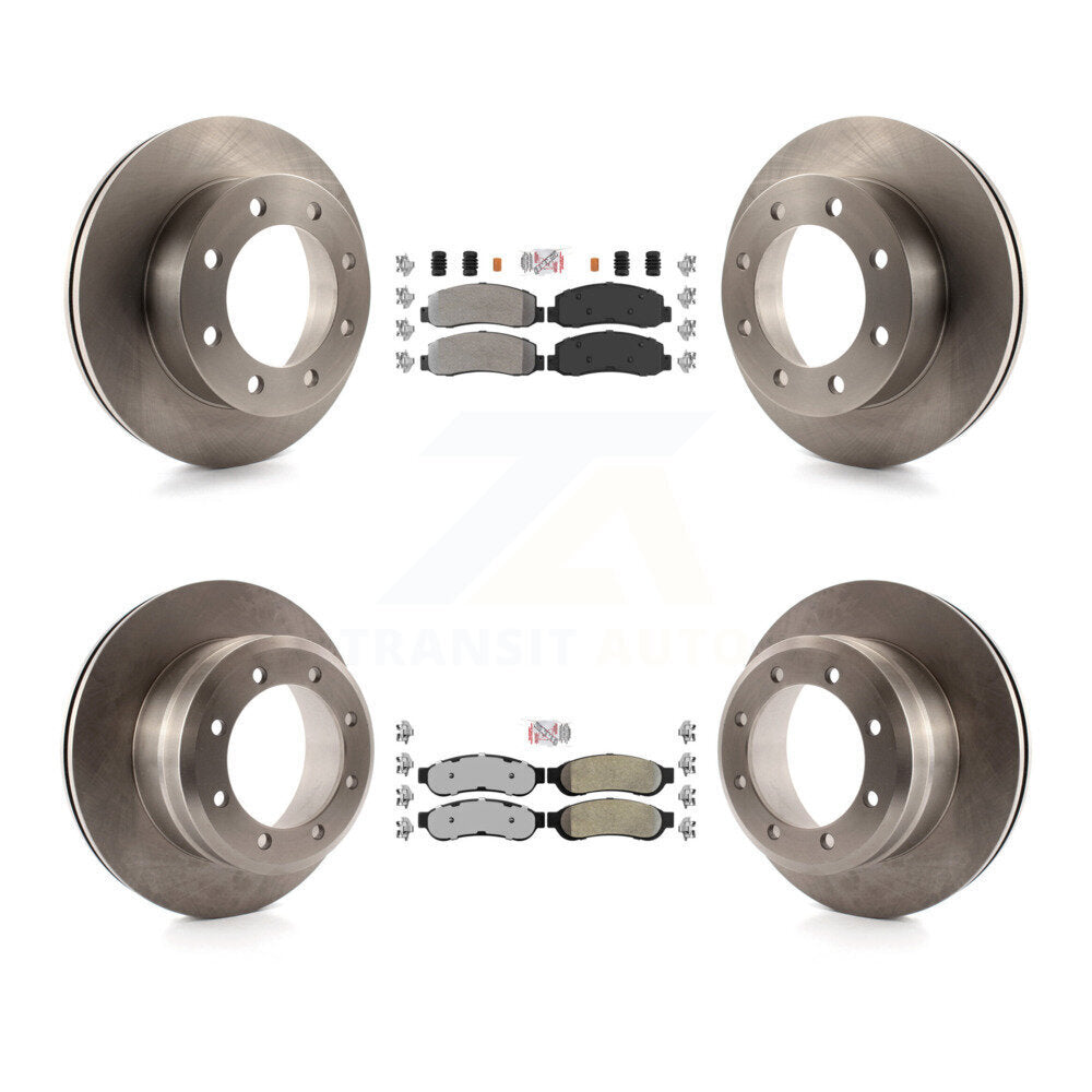 Kit de Rotor de frein à plaquettes semi-métalliques avant et arrière, pour Ford F-350 Super Duty 4W 05-07