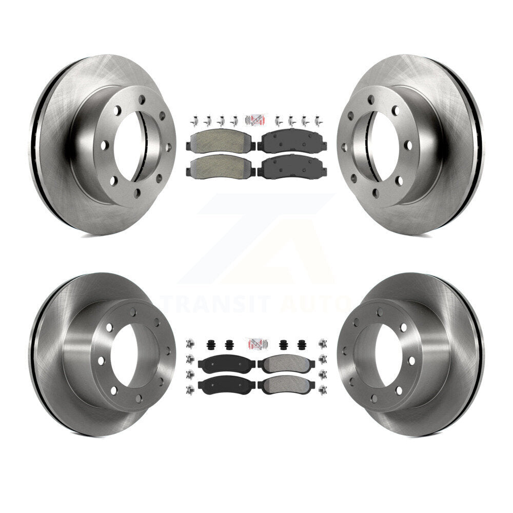 Kit de Rotor de frein à plaquettes semi-métalliques avant et arrière, pour Ford F-250 Super Duty 4W 08-09