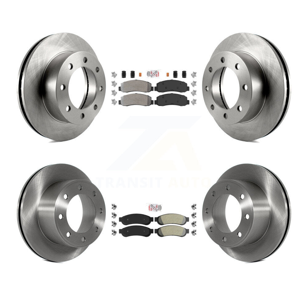 Kit de Rotor de frein à plaquettes semi-métalliques avant et arrière, pour Ford F-250 Super Duty 4W 08-09