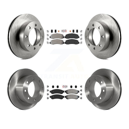 Kit de Rotor de frein à plaquettes semi-métalliques avant et arrière, pour Ford F-250 Super Duty 4W 08-09