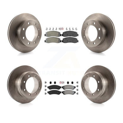 Kit de plaquettes semi-métalliques avant et arrière et Rotor de frein, pour Ford F-350 Super Duty F-45