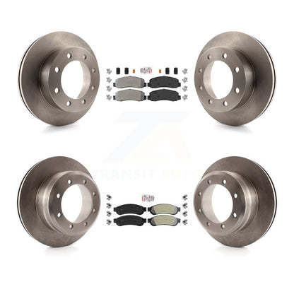 Kit de plaquettes semi-métalliques avant et arrière et Rotor de frein, pour Ford F-350 Super Duty F-45