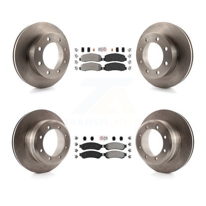 Kit de plaquettes semi-métalliques avant et arrière et Rotor de frein, pour Ford F-350 Super Duty F-45