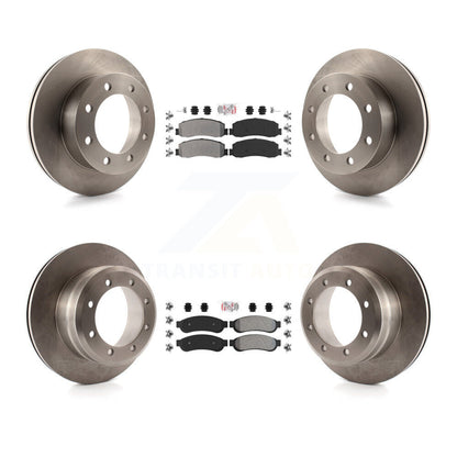 Kit de rotors de frein à plaquettes semi-métalliques avant et arrière, pour Ford F-350 Super Duty 4W 2011