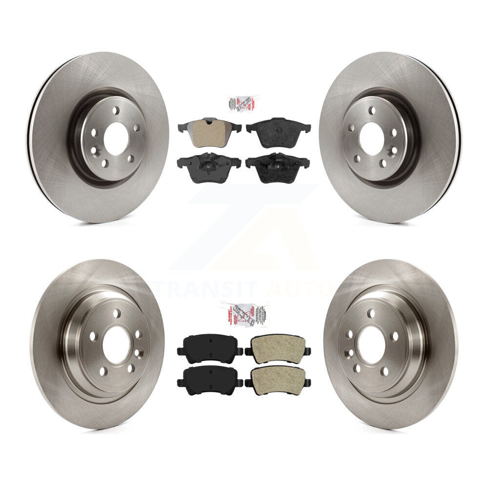 Kit de plaquettes semi-métalliques avant et arrière et disques de frein, pour Volvo S60 V70