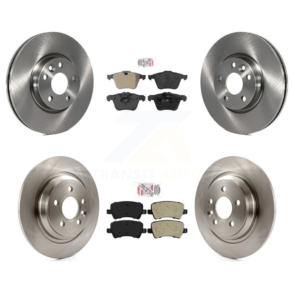 Kit de plaquettes semi-métalliques avant et arrière et disques de frein pour Volvo V70 K8A-10669