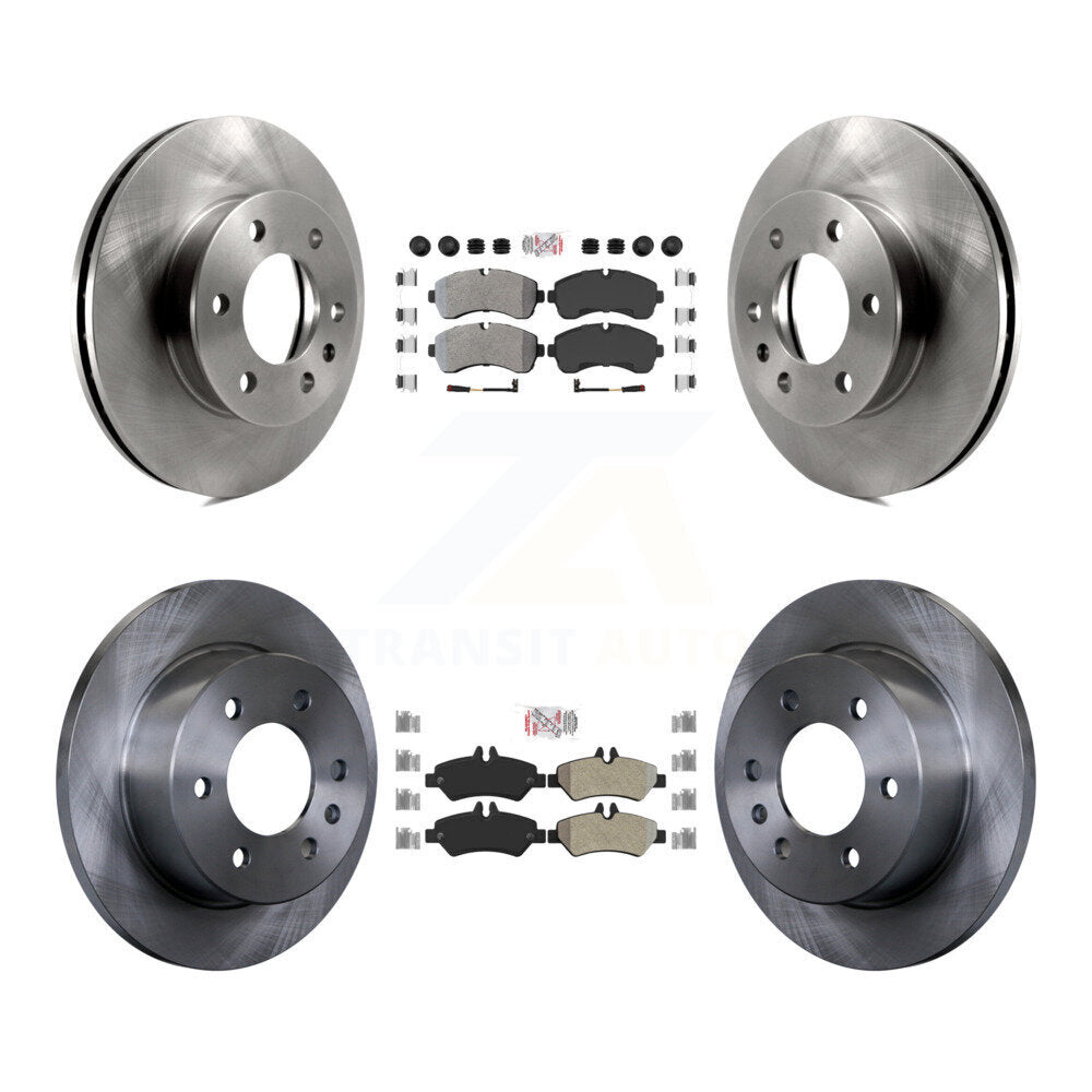 Kit de plaquettes semi-métalliques avant et arrière et disques de frein pour Dodge Sprinter 3500