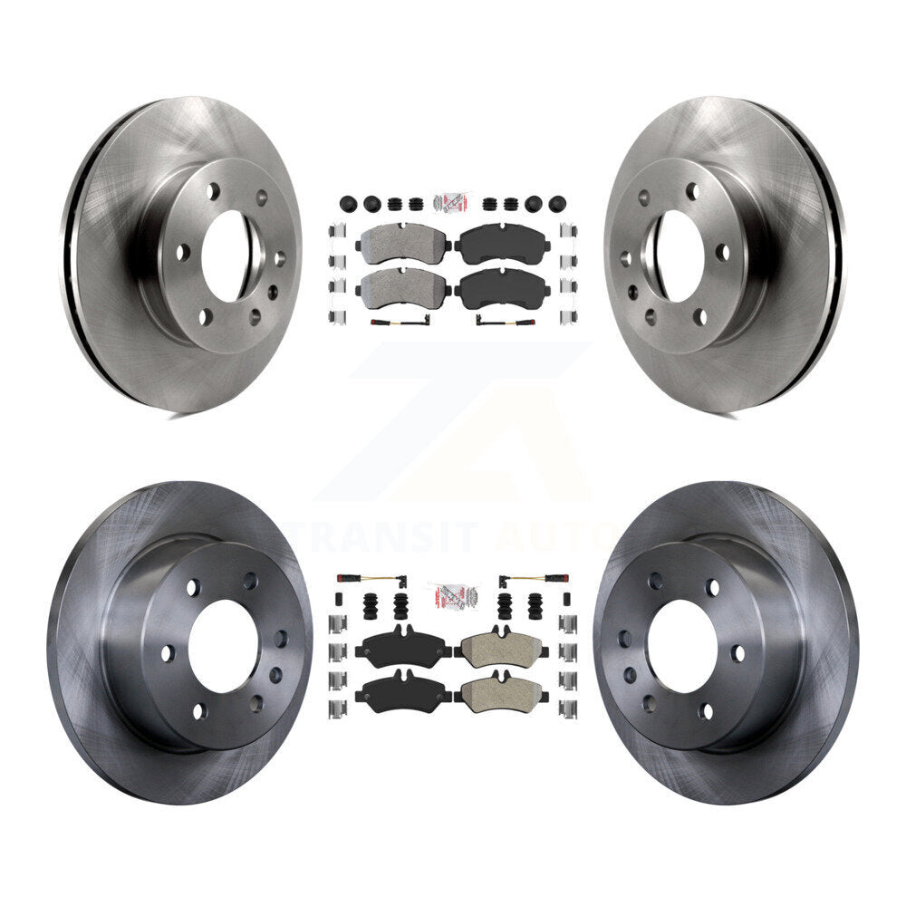 Kit de plaquettes semi-métalliques avant et arrière et disques de frein pour Dodge Sprinter 3500