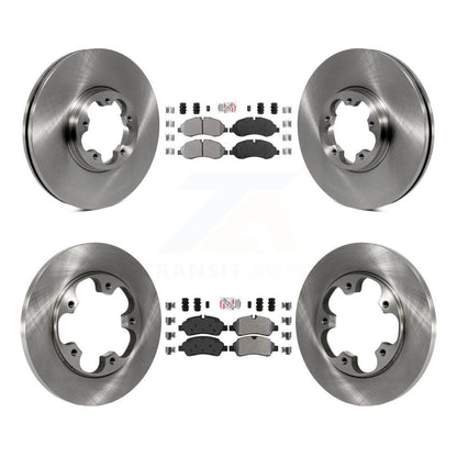 Kit de plaquettes et disques de frein semi-métalliques avant et arrière, pour Ford Transit-250 Transit-15