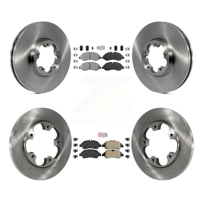 Kit de plaquettes et disques de frein semi-métalliques avant et arrière, pour Ford Transit-250 Transit-15