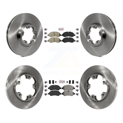 Kit de plaquettes et disques de frein semi-métalliques avant et arrière, pour Ford Transit-250 Transit-15