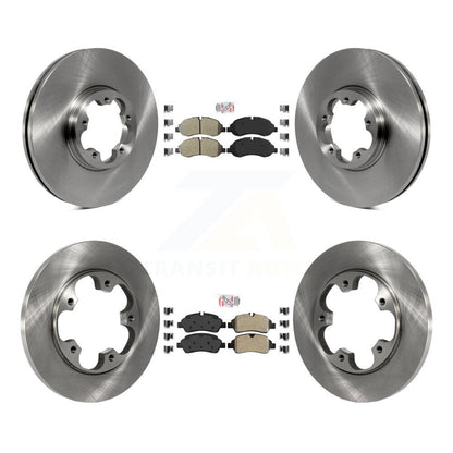 Kit de plaquettes et disques de frein semi-métalliques avant et arrière, pour Ford Transit-250 Transit-15